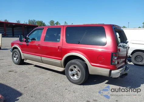 2000 Ford Excursion Limited from USA, damaged, VIN 1FMNU42SXYEE00741